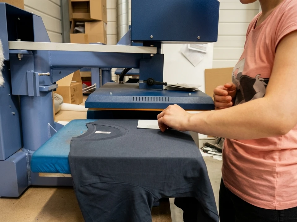 Atelier d'impression textile, intérieur industriel
